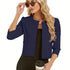Damen Dreiviertelärmeljacke | Einreihig Offen & Elegant